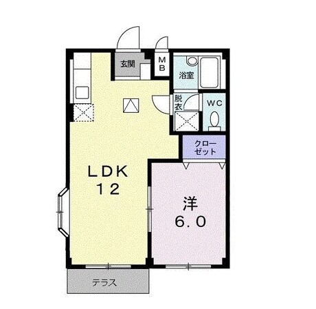 エルディム日向の物件間取画像